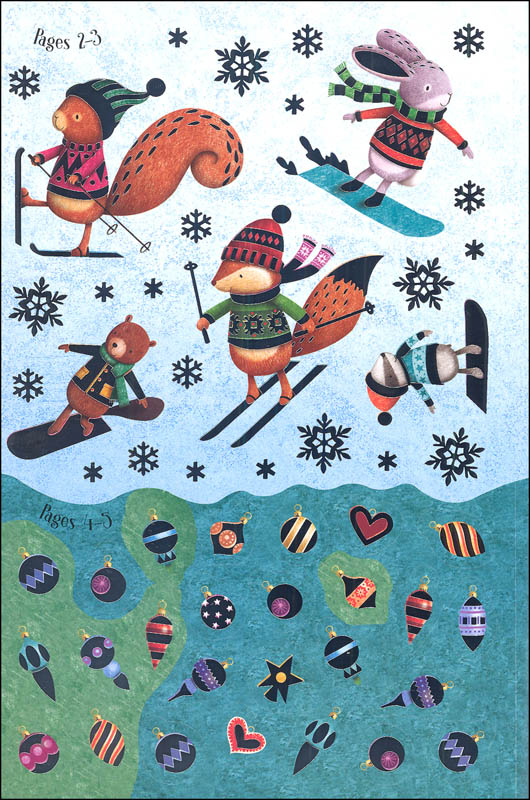 Little Sparkly Sticker Book Christmas EDC / Usborne 9780794544515