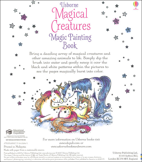 Magical Creatures Magic Painting Book | EDC / Usborne | 9780794544782