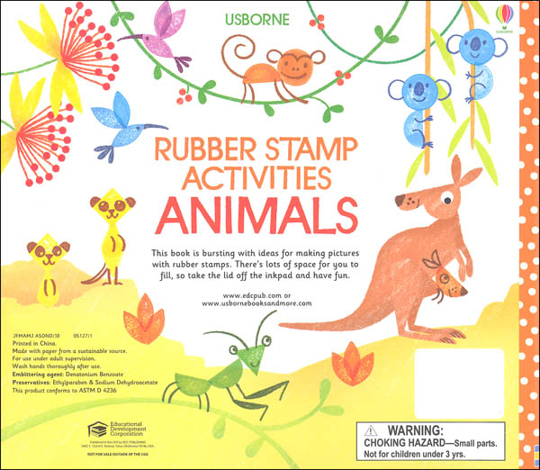 Rubber Stamp Activities Animals (Usborne) EDC / Usborne 9780794544638