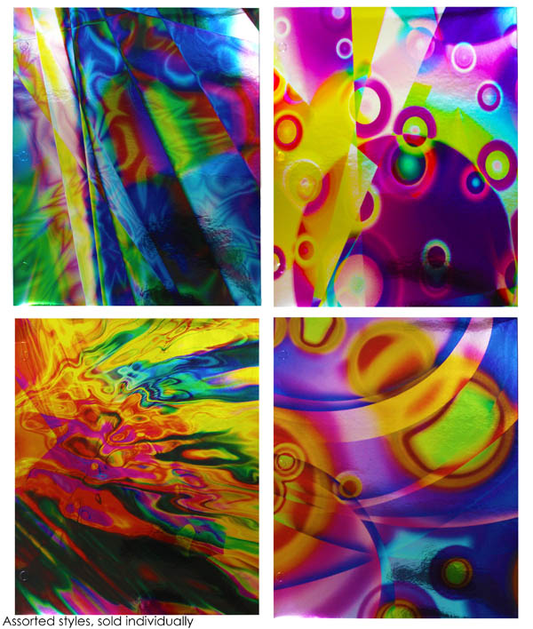 Color Slicks Foil 2 Pocket Portfolio | Inkology