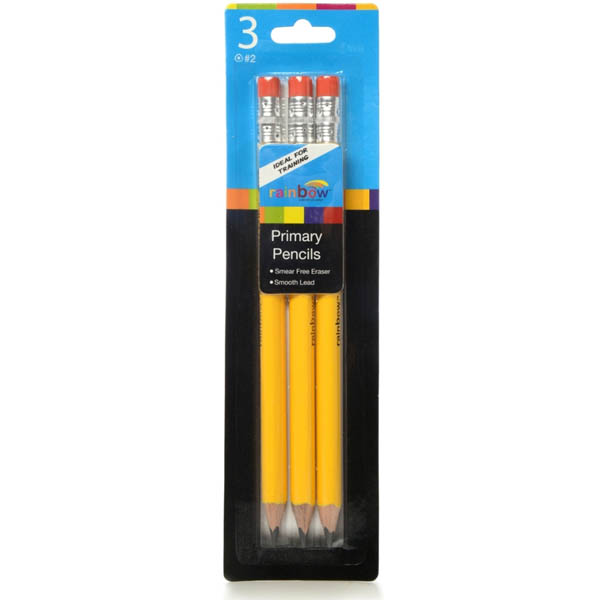 Jumbo Primary Yellow Pencils (3 Pack) Promarx