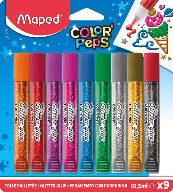 Color'Peps Premium Glitter Glue (pack of 9)