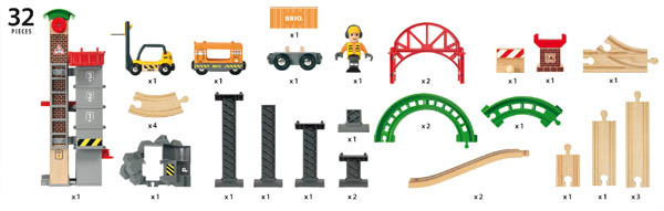brio dump truck and load