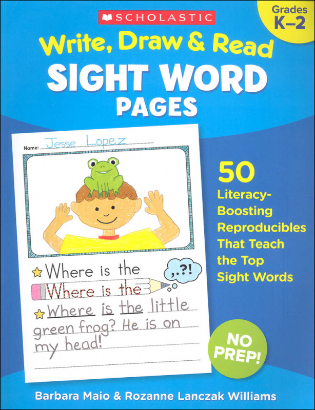 Write, Draw & Read - Sight Word Pages