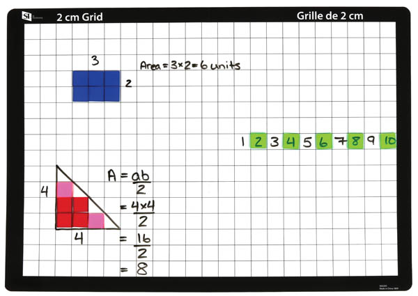 2cm Grid Mat & Number Line