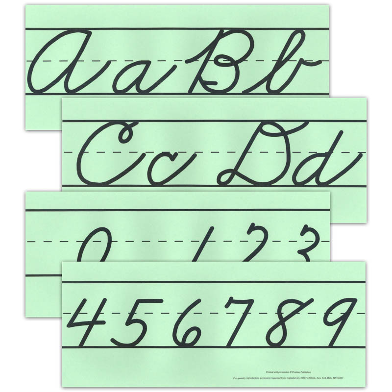 Large Cursive Alphabet Set (no pictures)
