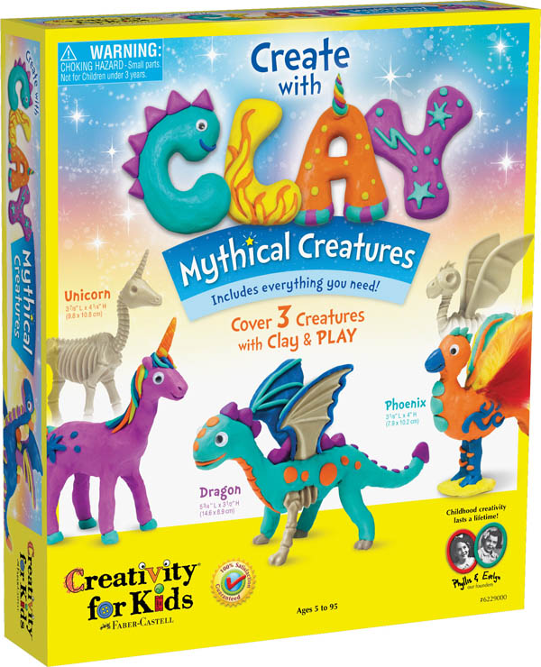 Create with Clay Mythical Creatures Kit