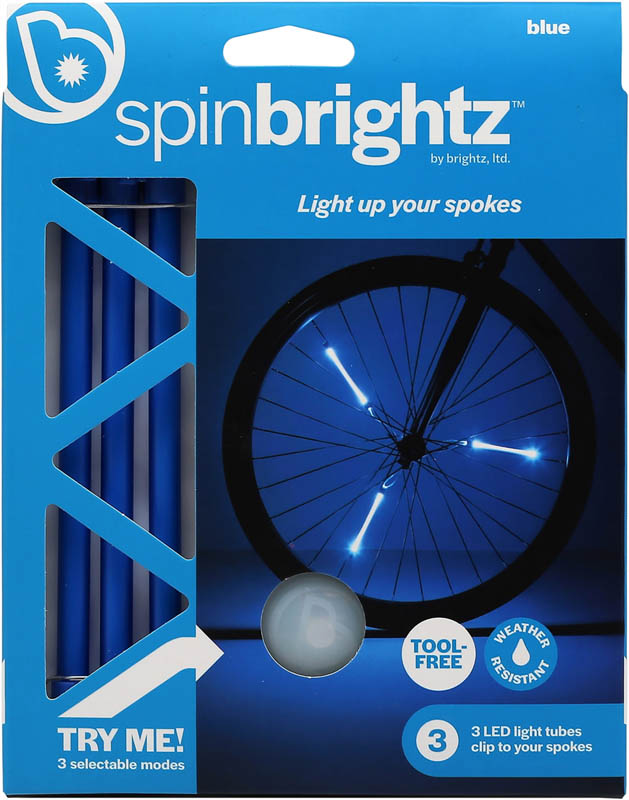 Spin Sport Brightz Bike Lights - Blue