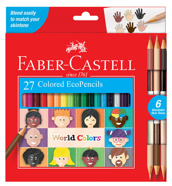 World Colors Eco Pencils - set of 27
