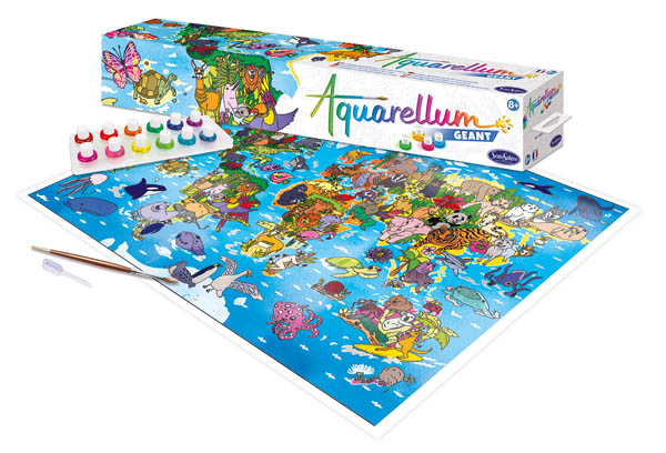 Aquarellum Poster - World Map