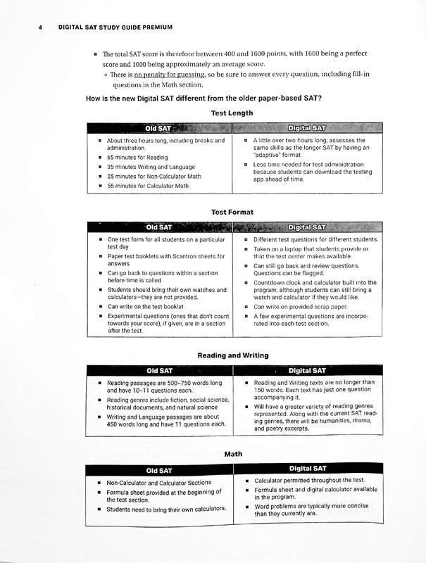 Barron's Digital SAT Study Guide Premium 2024 Barron's Educational