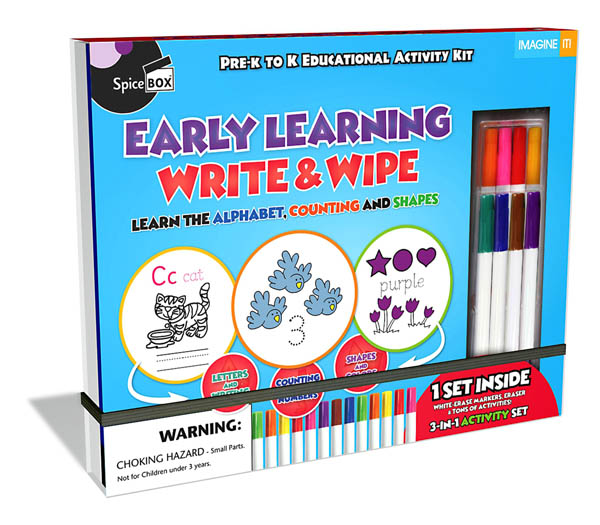 Early Learning Write & Wipe Activity Kit