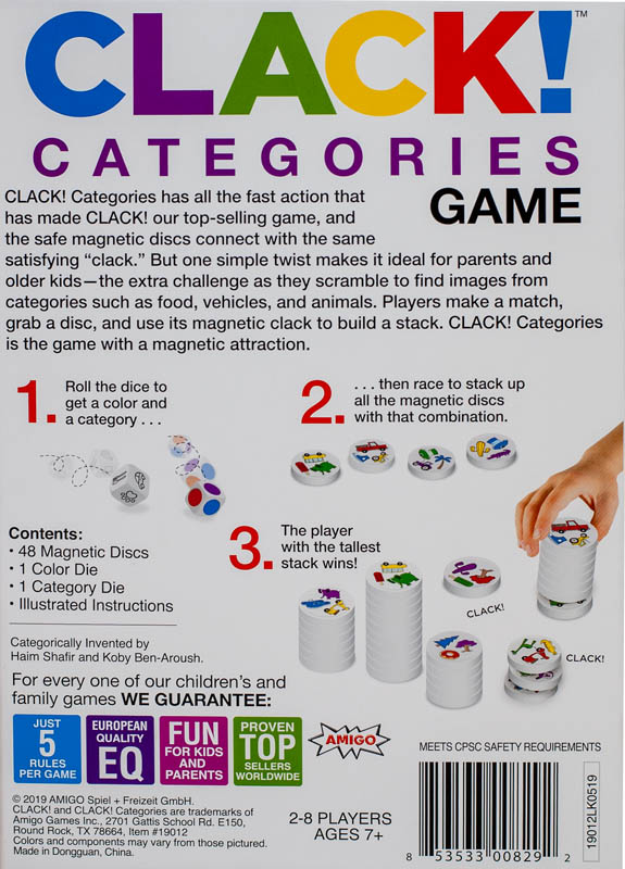 Clack Categories Game Queen Games