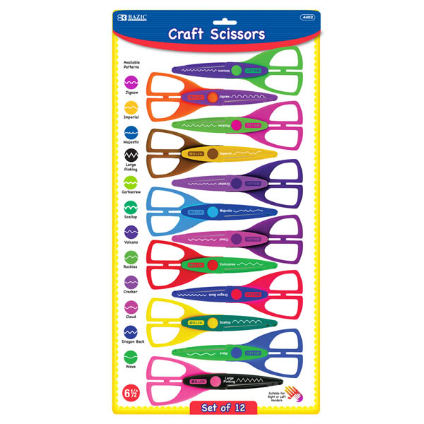Craft Scissors 6 1/2" (12 Pack) Bazic Products