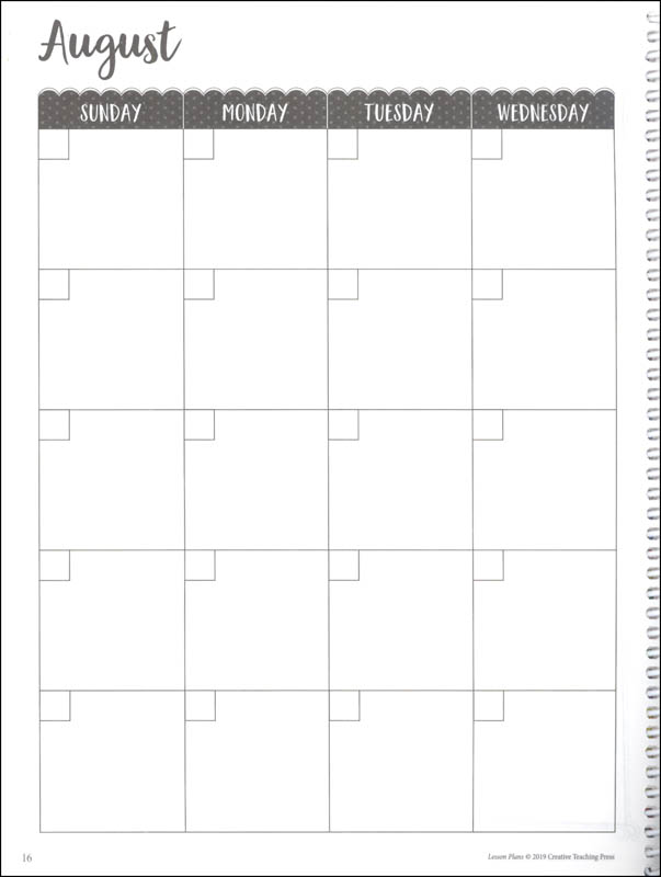 Rainbow Creative Teaching Press Lesson Plan Book with Substitute Teacher Info Calendars and More Rainbow Creative Teaching Press Lesson Plan Book with Substitute Teacher Info Calendars and More