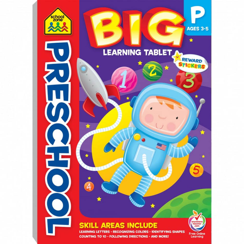 Big Learning Tablet Preschool School Zone 9781681471853