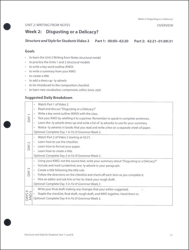 Structure And Style For Students: Year 1 Level B Basic Plus Set ...