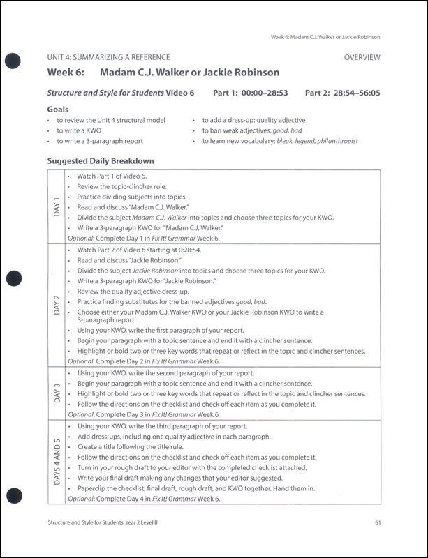 Structure And Style For Students: Year 2 Level B Basic Set (Forever ...