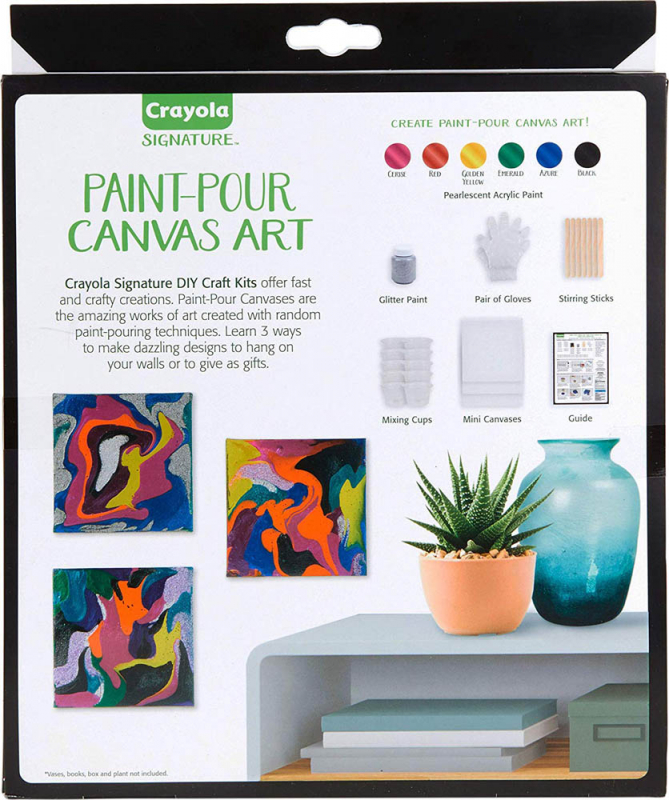 Crayola Signature PaintPour Canvas Art Crayola
