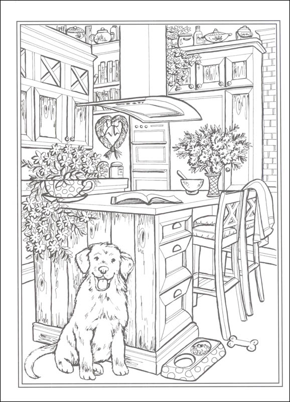 Download Home Sweet Home Coloring Book (Creative Haven) | Dover Publications | 9780486837574