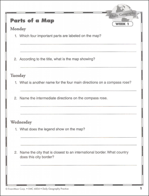 daily geography practice grade 4 individual student workbook evan moor 9781609633769