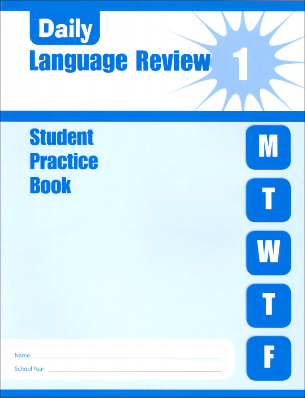 Daily Language Review Grade 1 - Individual Student Workbook