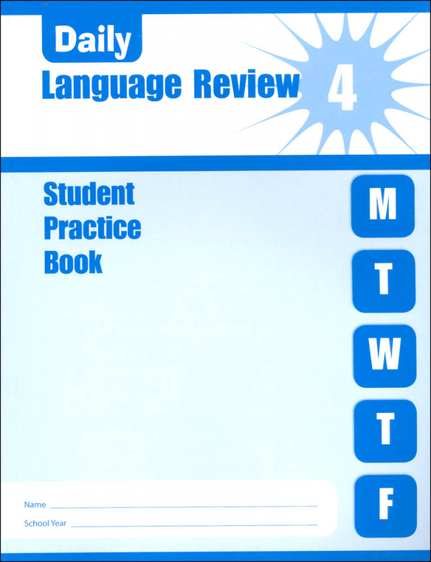 Daily Language Review Grade 4 - Individual Student Workbook