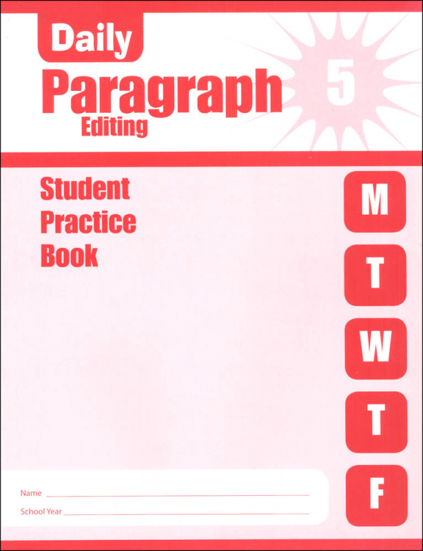 Daily Paragraph Editing Grade 5 - Individual Student Workbook