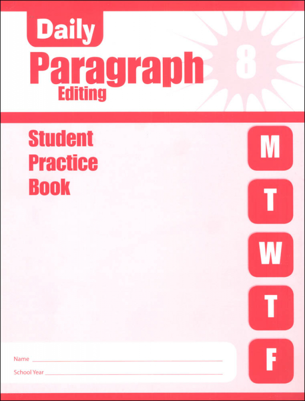 Daily Paragraph Editing Grade 8 - Individual Student Workbook