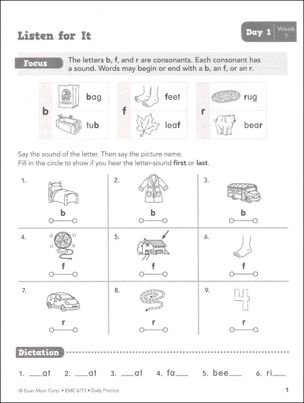 Daily Phonics Grade 3 - Individual Student Workbook | Evan-Moor ...