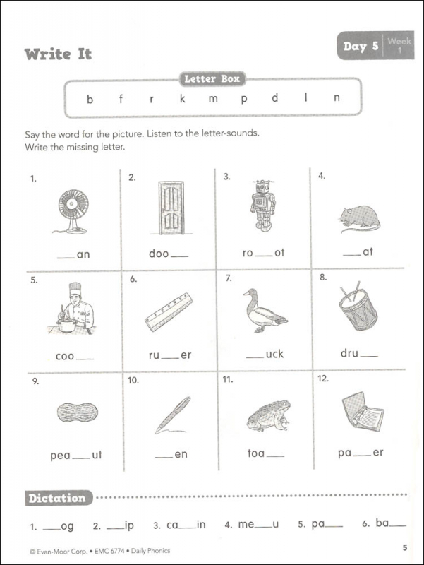 Daily Phonics Grades 4-6+ - Individual Student Workbook | Evan-Moor ...