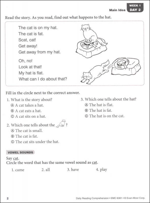 Daily Reading Comprehension Grade 1 - Individual Student Workbook