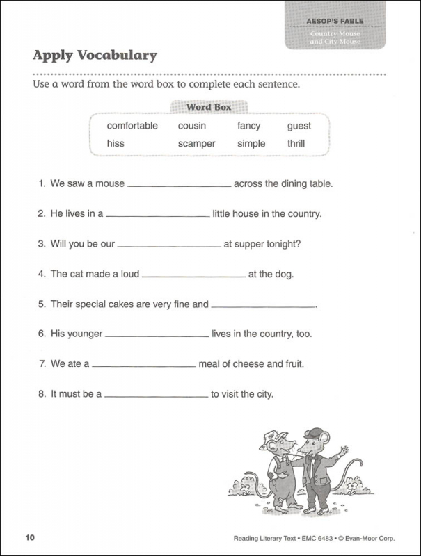 Reading Literary Text Grade 3 - Individual Student Workbook | Evan-Moor ...