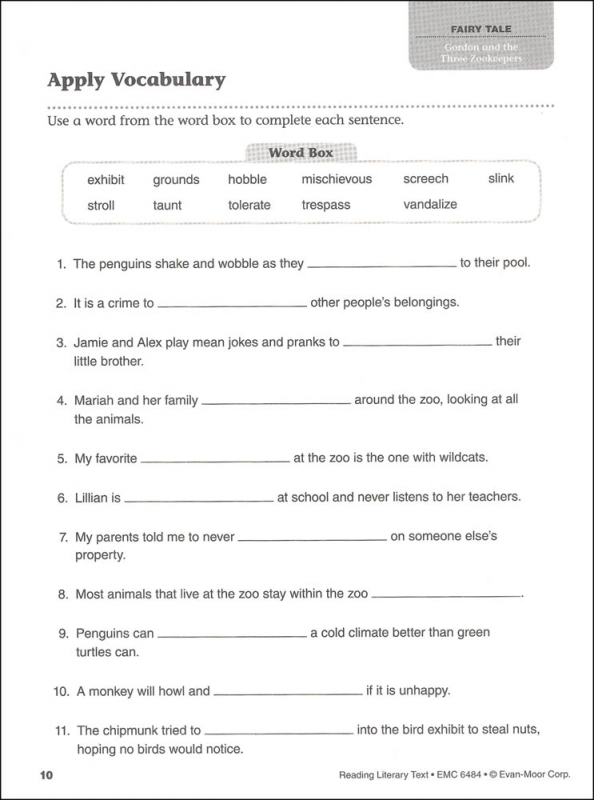 Reading Literary Text Grade 4 - Individual Student Workbook 