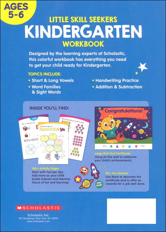 Little Skill Seekers Kindergarten Workbook | Scholastic Teaching ...