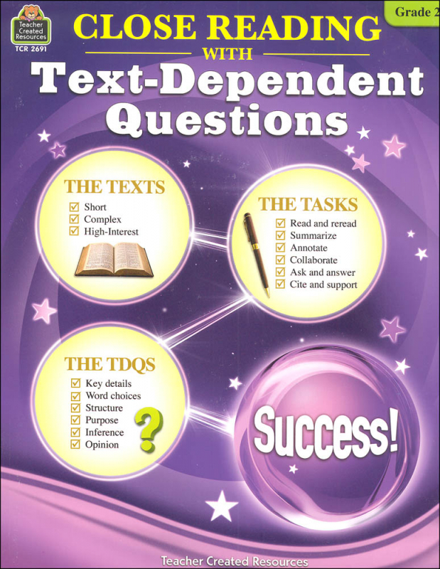 Close Reading with Text-Dependent Questions Grade 2 | Teacher Created
