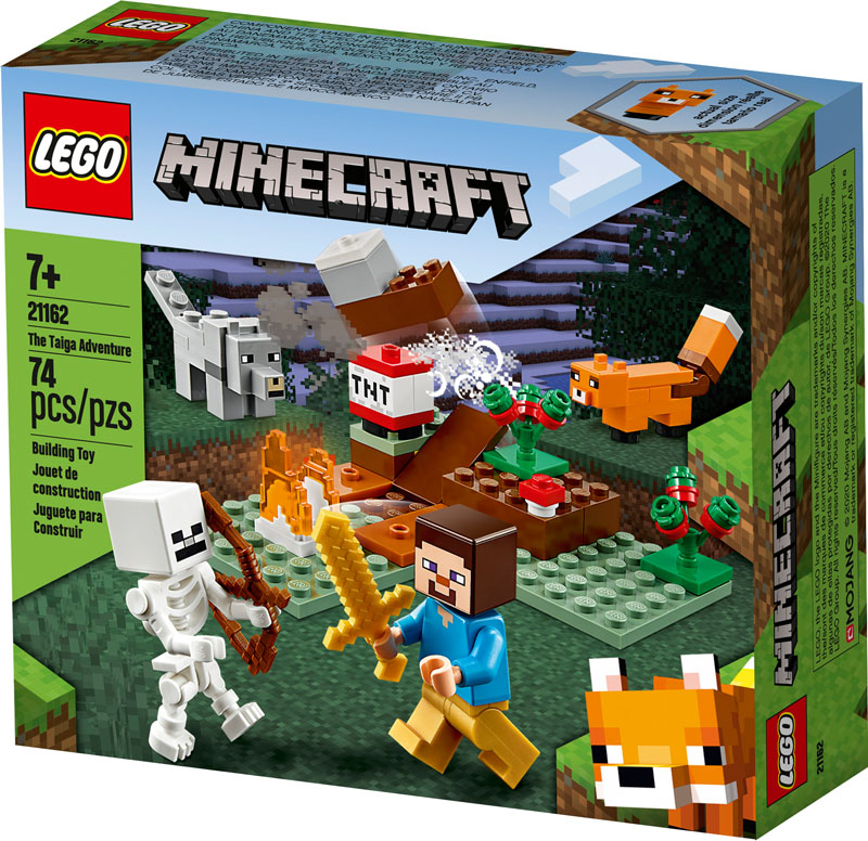 LEGO Minecraft The Taiga Adventure 21162 Brick Building Toy for Kids 647pcs 