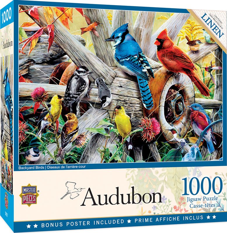 Audubon Backyard Birds Puzzle (1000 piece)