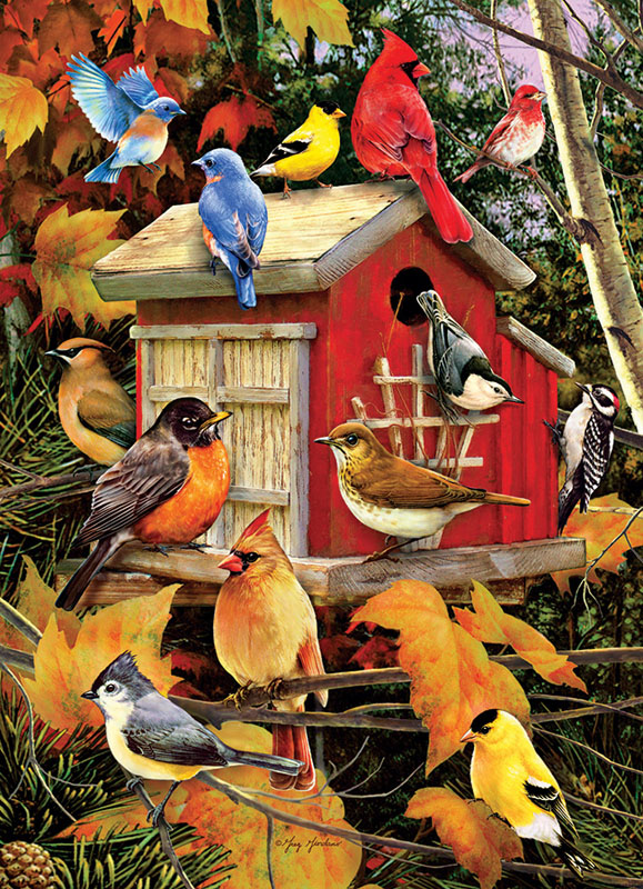 Fall Birds Puzzle (1000 piece) | Cobble Hill Puzzle Company