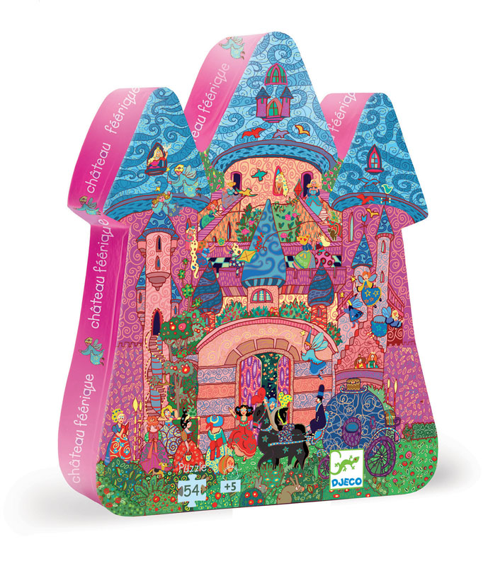 Fairy Castle Silhouette Puzzle (54 pieces)