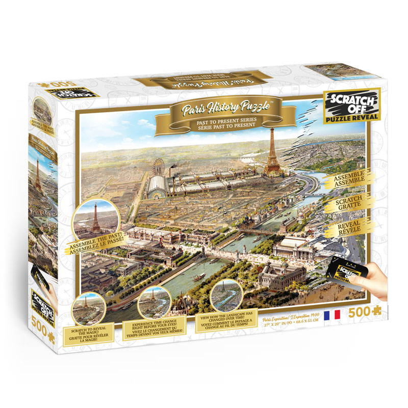 Scratch Off History Puzzle: Paris (500 piece)