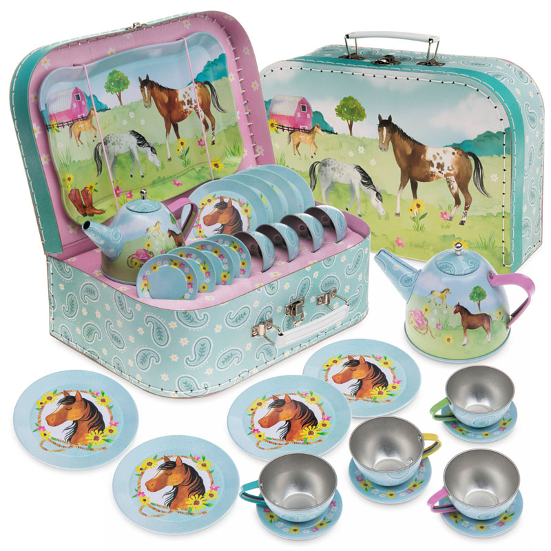 Horse Tea Set 15 Pieces Jewelkeeper