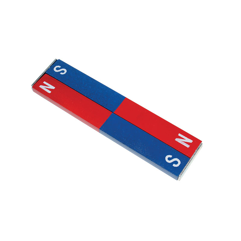 Steel Bar Magnet - Red/Blue (3" x 0.5" x 0.19") Pair