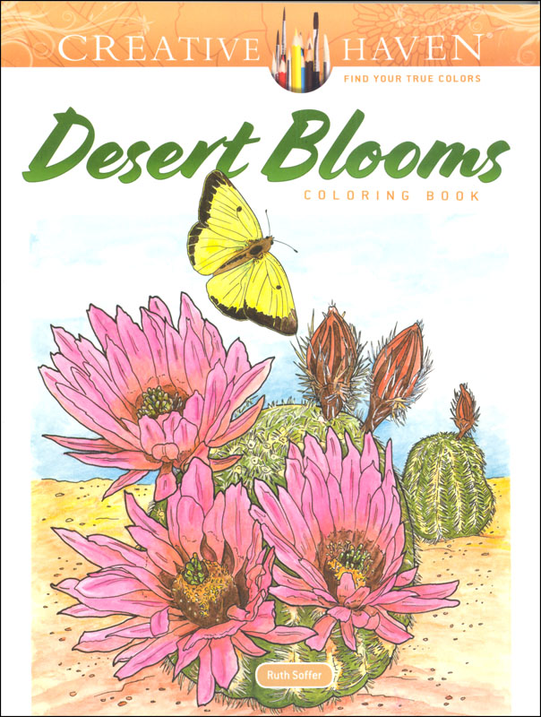 Desert Blooms Coloring Book (Creative Haven)