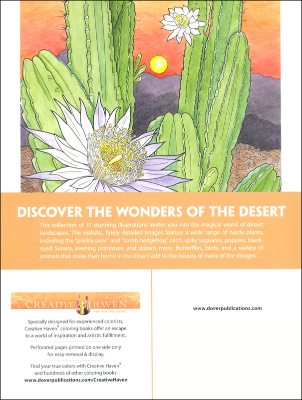 Desert Blooms Coloring Book (Creative Haven) | Creative Haven