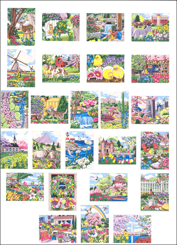 Spectacular Spring Scenes Color By Number Coloring Book (Creative Haven