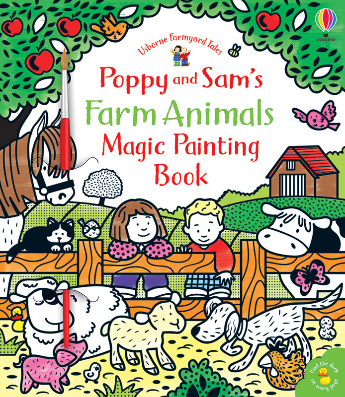 Poppy and Sam's Farm Animals Magic Painting Book | EDC / Usborne |  9780794550011