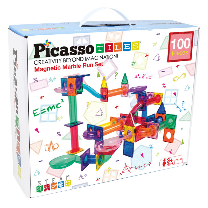 Picasso Tiles Marble Run Building Blocks (100 piece) | Picasso Tiles |