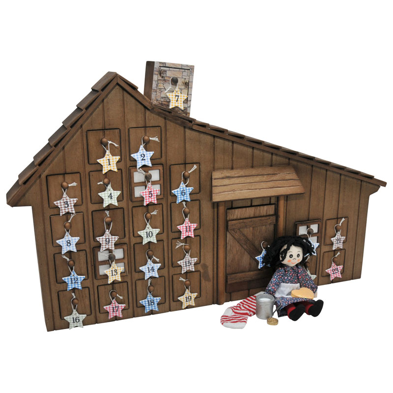 Little House® Advent Calendar with Removable Ornaments and Christmas