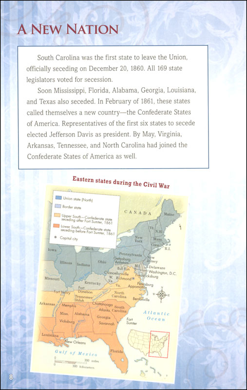 U.S. Civil War: Chronology of a Divided Nation  Capstone Press 